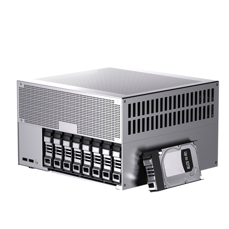 8-Bay Desktop NAS Computer, 16 Cores AI Ultra 9 285H